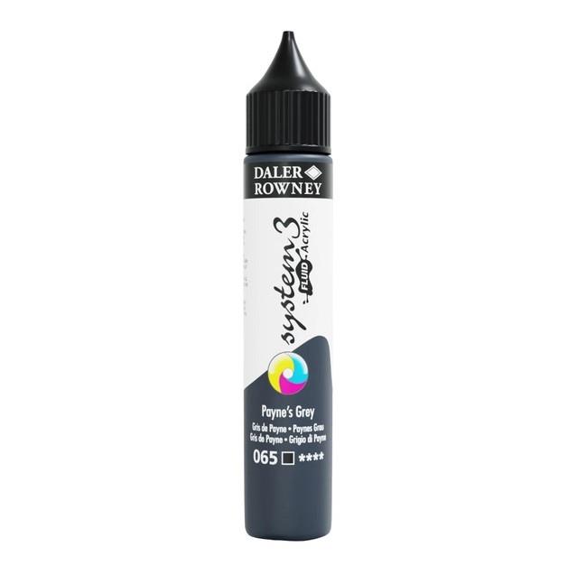 Akrilna boja Sys3 Fluid 29,5ml;Payne's Grey