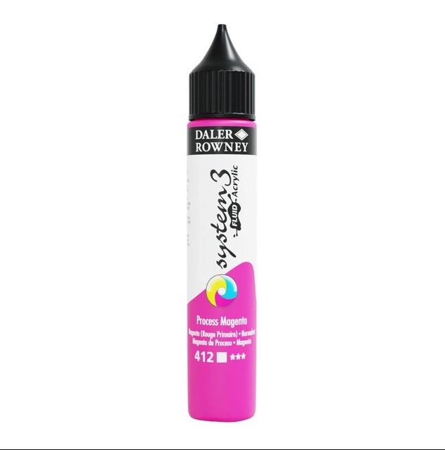 Akrilna boja Sys3 Fluid 29,5ml;Process Magenta