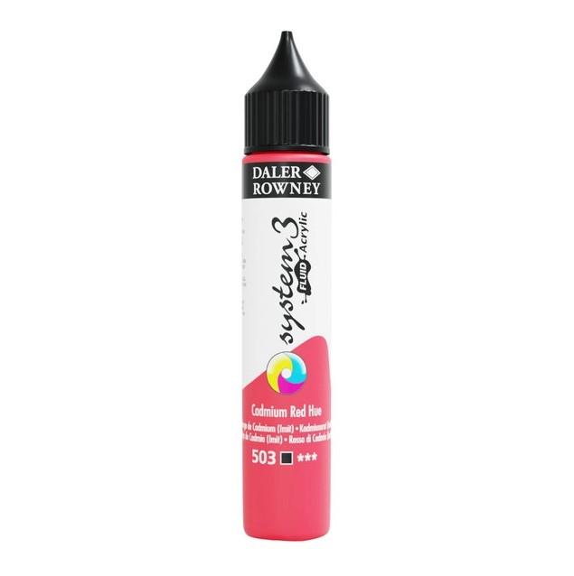 Akrilna boja Sys3 Fluid 29,5ml;Cadmium Red Hue
