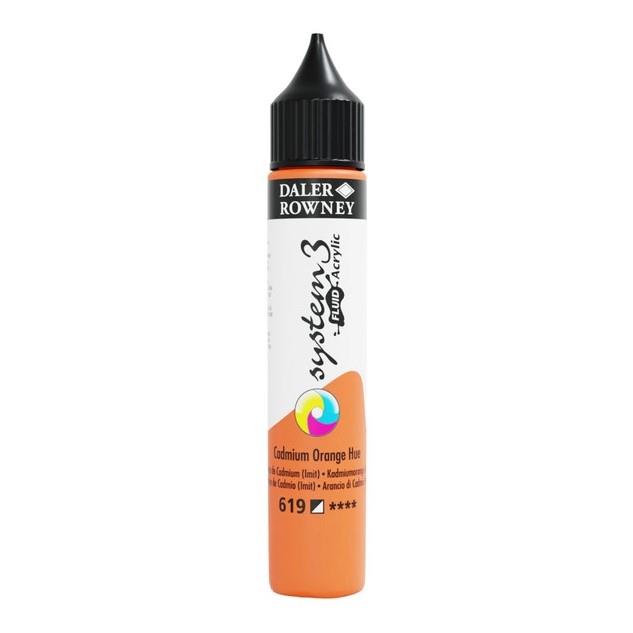 Akrilna boja Sys3 Fluid 29,5ml;Cadmium Orange Hue