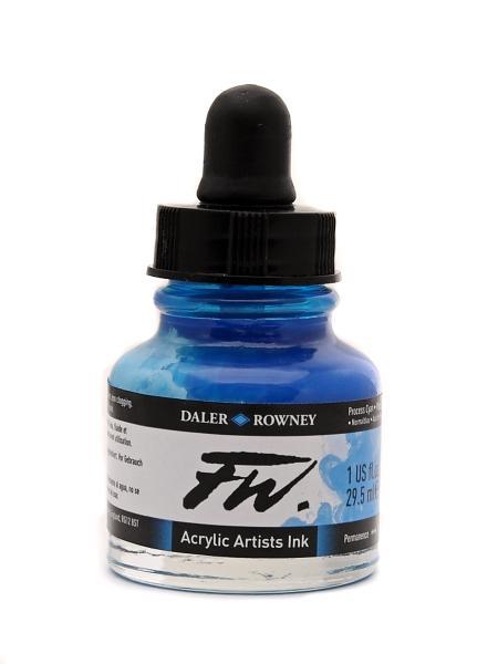 Tuš FW Artists 29.5ml, Process Cyan