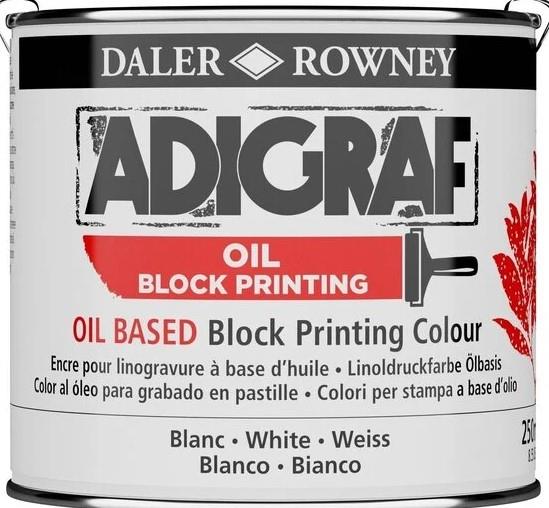 Uljana boja za grafiku 250 ml bijela