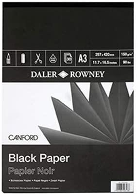 Blok za crtanje Canford A3, 150 g/m2, 30 crnih listova