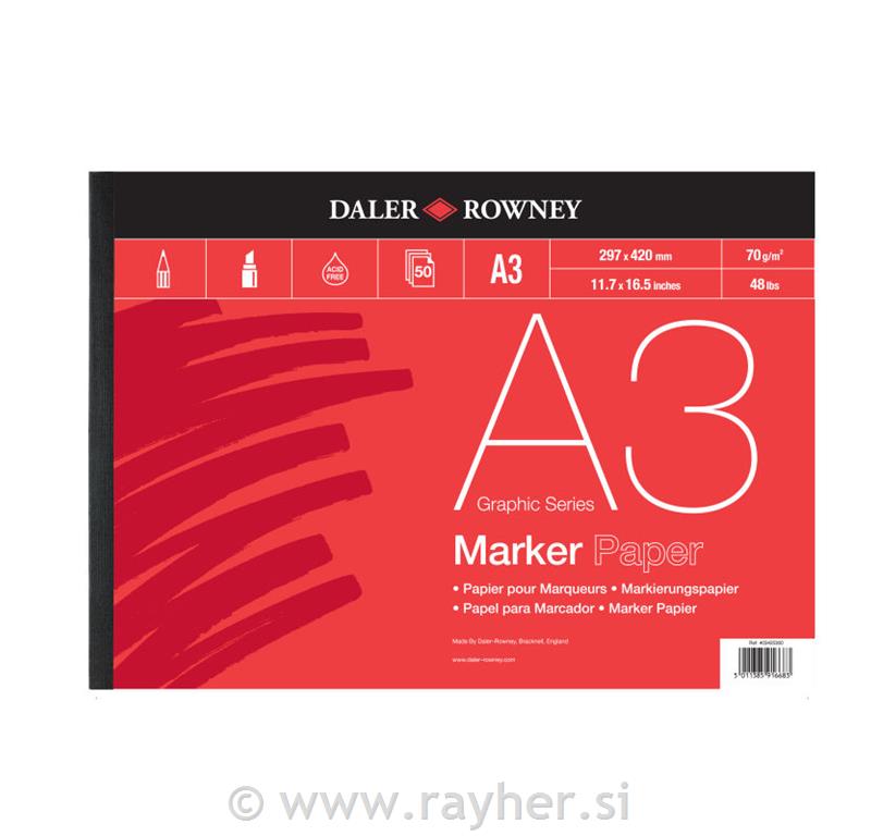 Blok Marker Pad, A3, 70 g, 50 listova