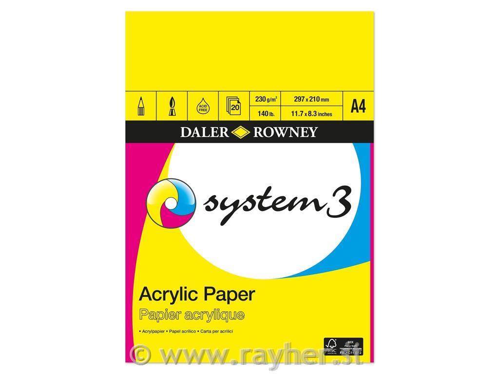 SYSTEM 3 ACRYLIC PAD A4