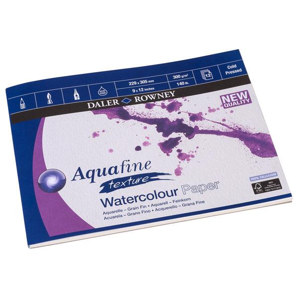 Akvarel blok Aquafine, 12x9", 300g/m2, 12 listova, NOT