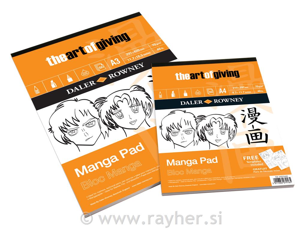 Skicirka Manga A3 70g 50 lista