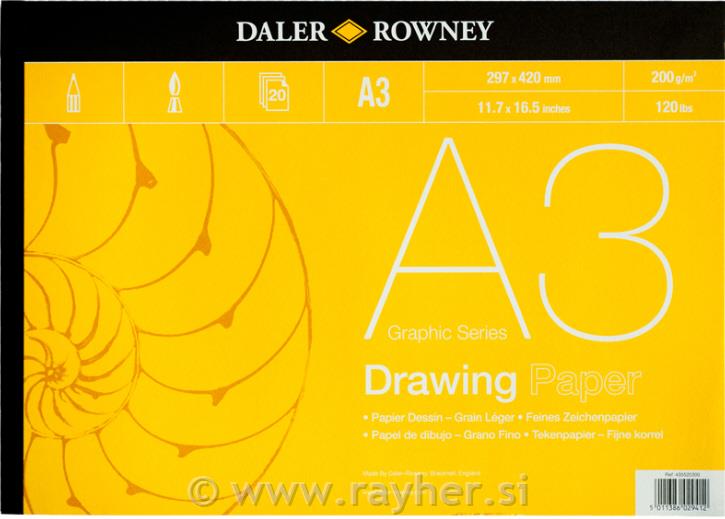 Blok Graphic Series A3200 g/m2, 20 listova