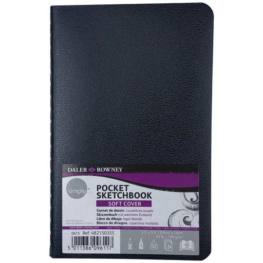 Blok za skiciranje Simply 14x8,9 cm; 100 g, mekane kore; 24 papira