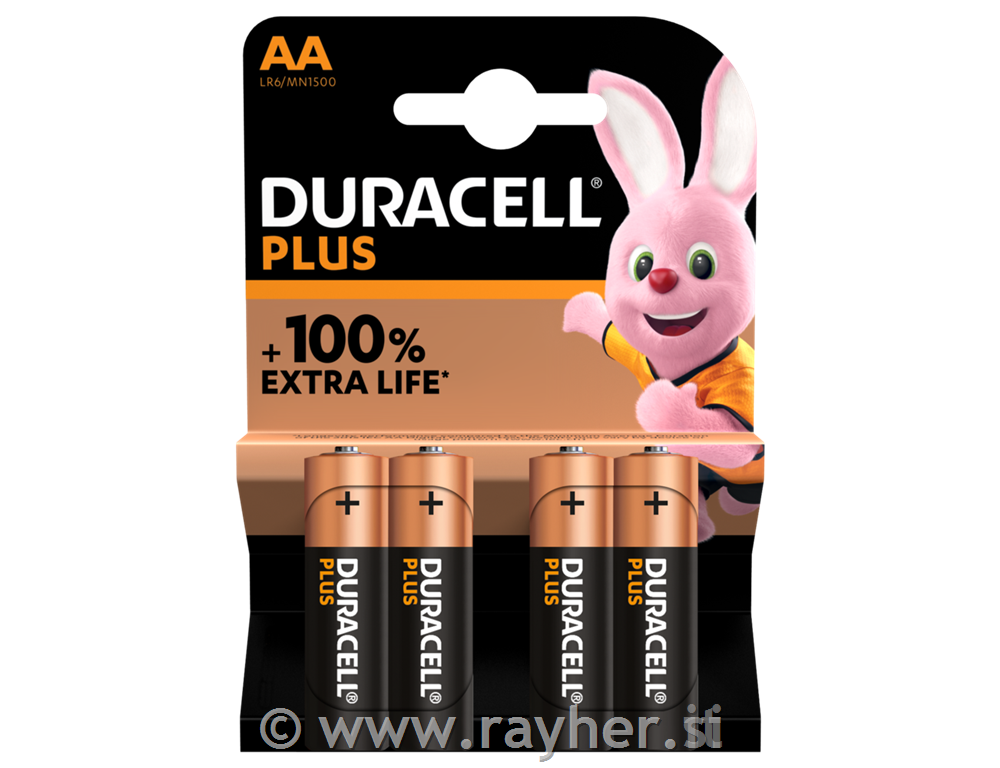 Duracell Plus AA baterije 4 kom