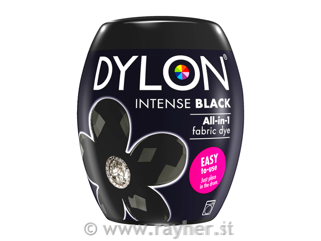 Dylon boja za tekstil, za bojanje u perilici rublja, Intense Black