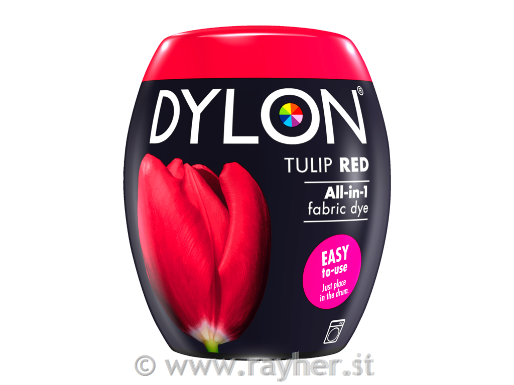 Dylon boja za tekstil, za bojanje u perilici rublja, Tulip Red