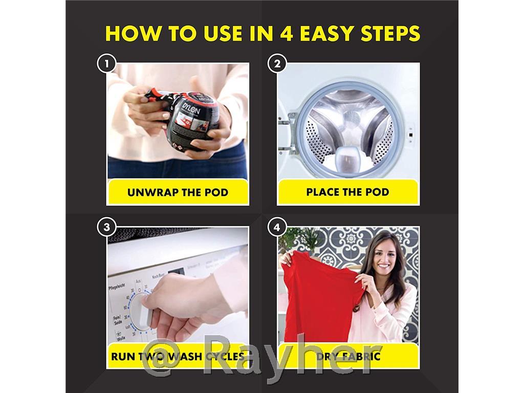 Dylon boja za tekstil, za bojanje u perilici rublja, Fresh Orange