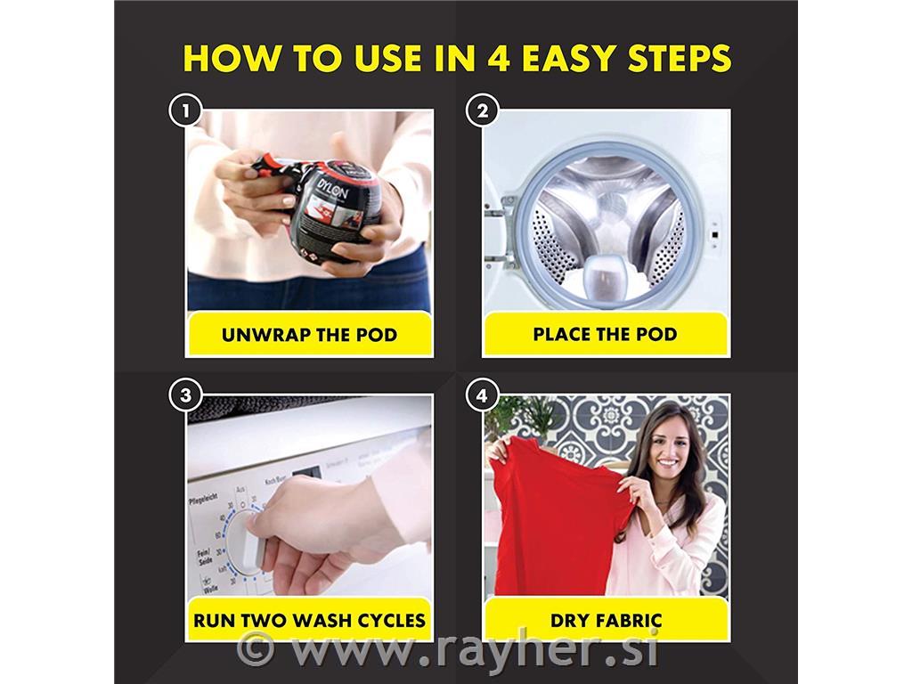 Dylon boja za tekstil, za bojanje u perilici rublja, Forest Green