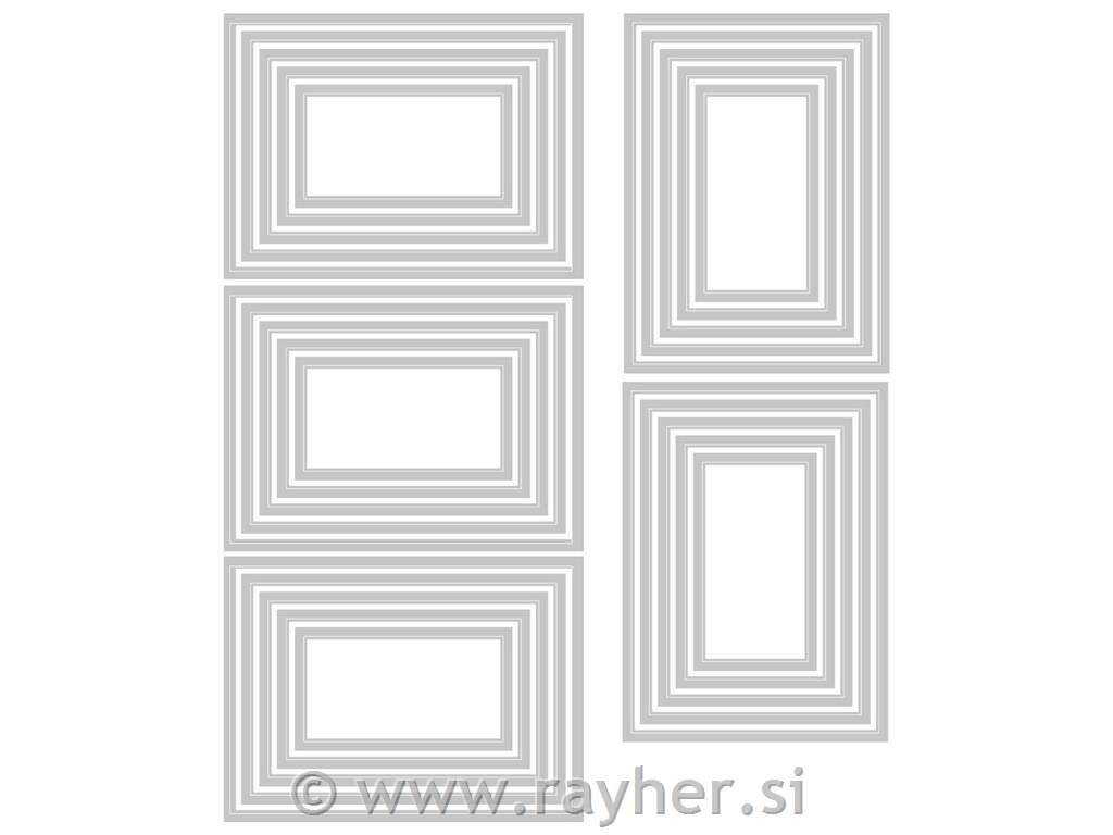 Sizzix Thinlits, Pravokutnici Tim Holtz,set