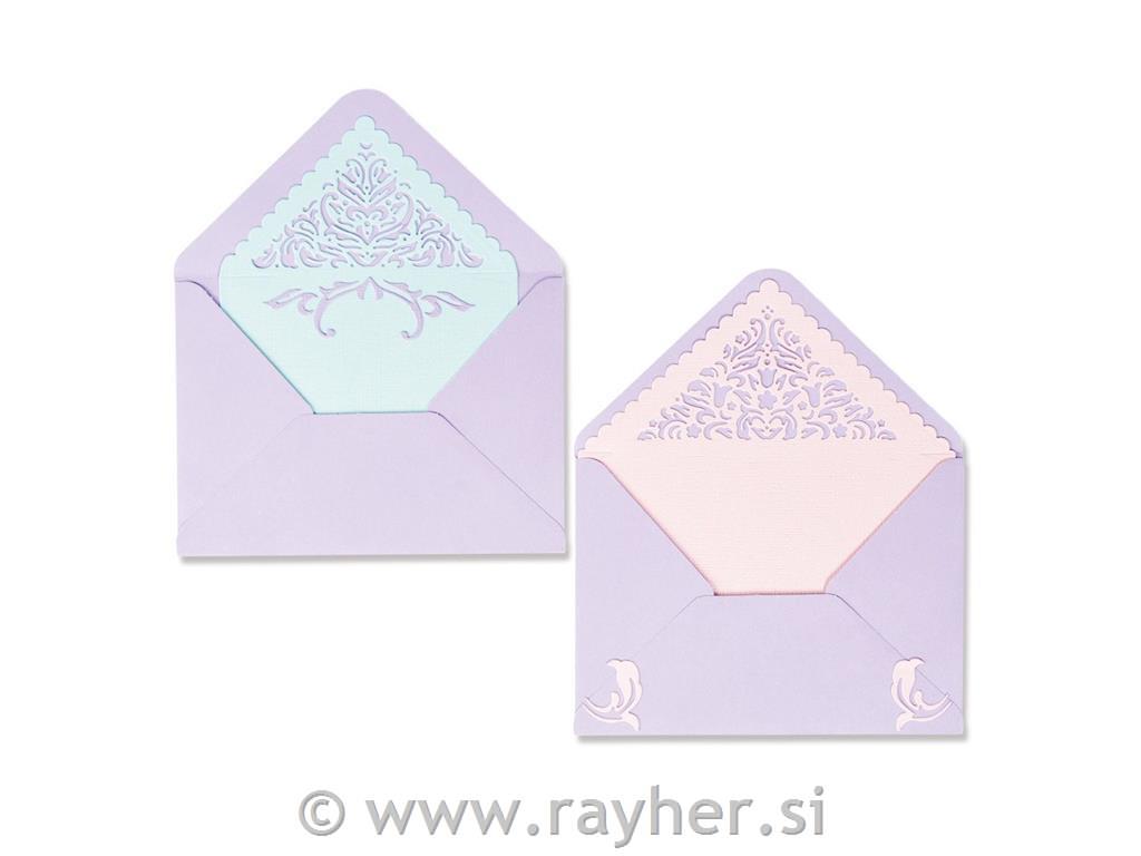 Sizzix Thinlits, Lace Envelope Liners