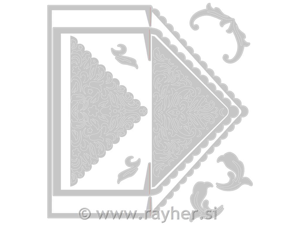 Sizzix Thinlits, Lace Envelope Liners