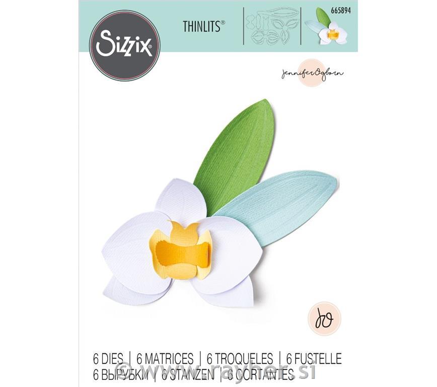 Sizzix Thinlits rezalne šablone, Orchid