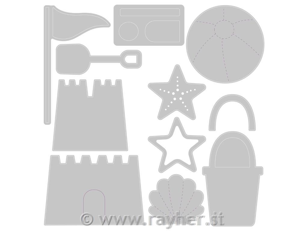Sizzix Thinlits,Summer Shapes
