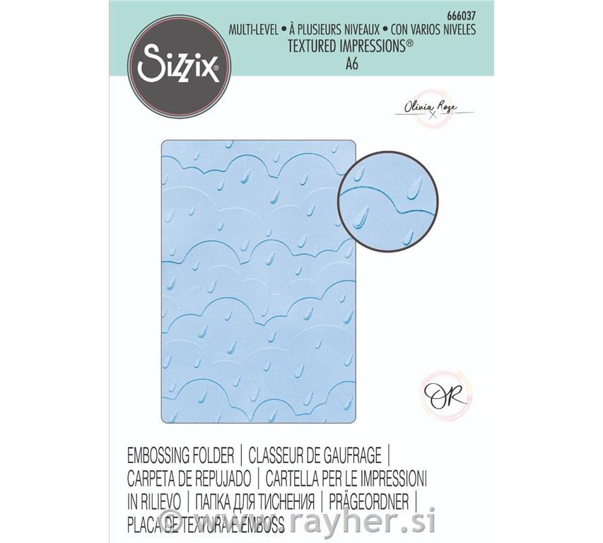 Sizzix teksturna ploča Rain Clouds