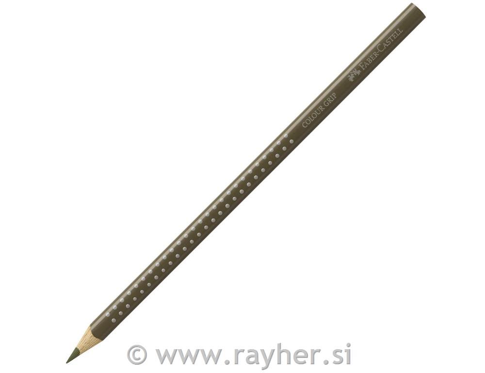 Barvica Faber Castell Grip olivno zel.