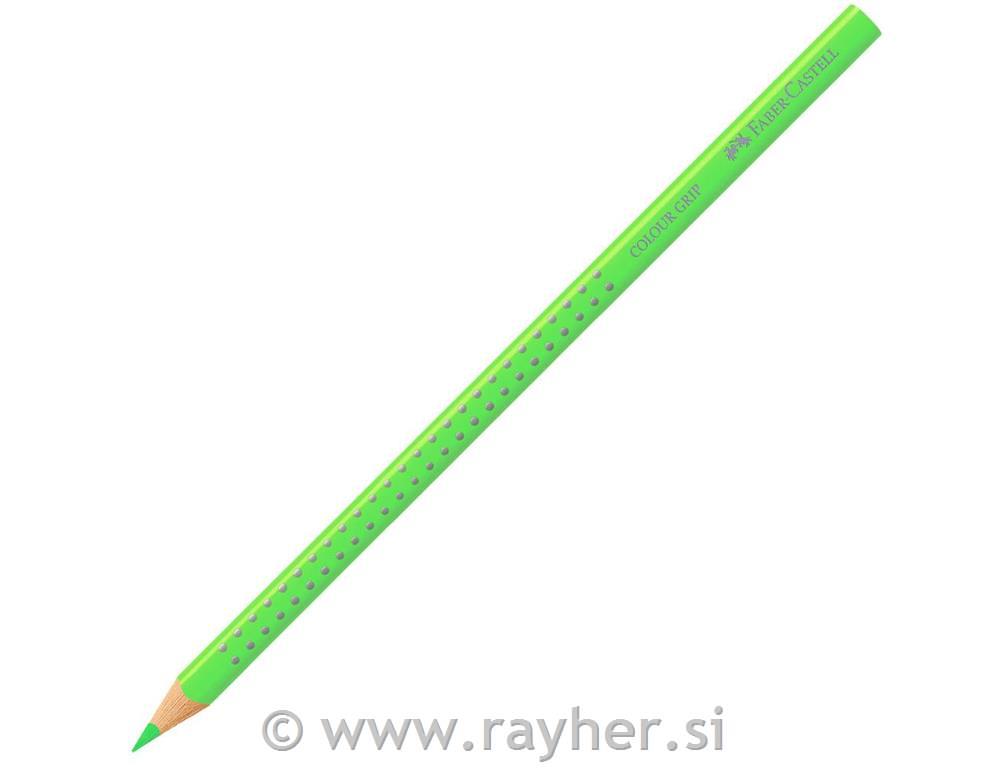 Barvica Faber Castell Grip fluo zelena