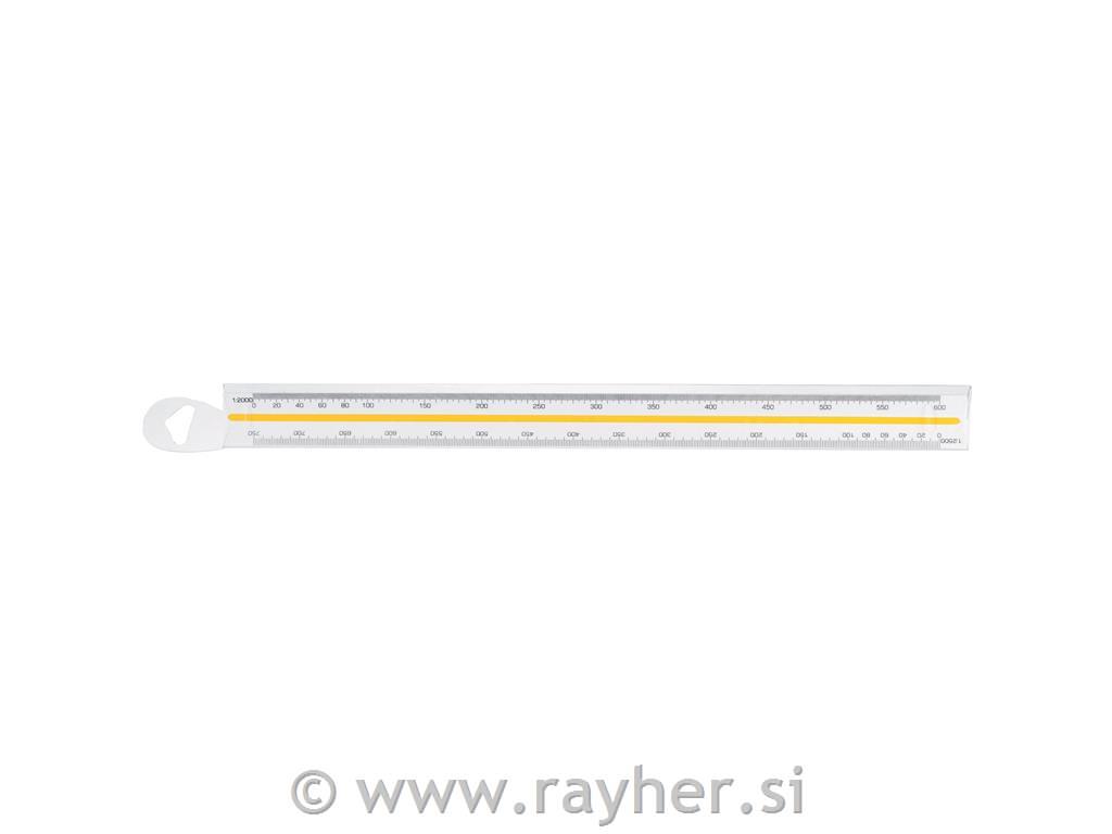 Ravnalo Rotring razmerno Architect (1:100; 1:200; 1:250; 1:300; 1:400; 1:500)