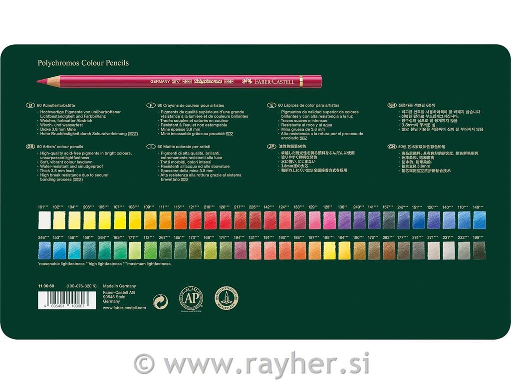 Colour Pencils Polychromos set 60
