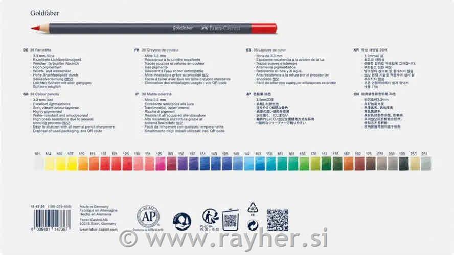 Bojice Goldfaber set 36