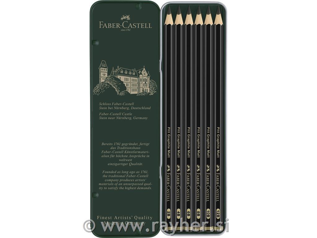 Olovke Pitt Graphite Matt set 6