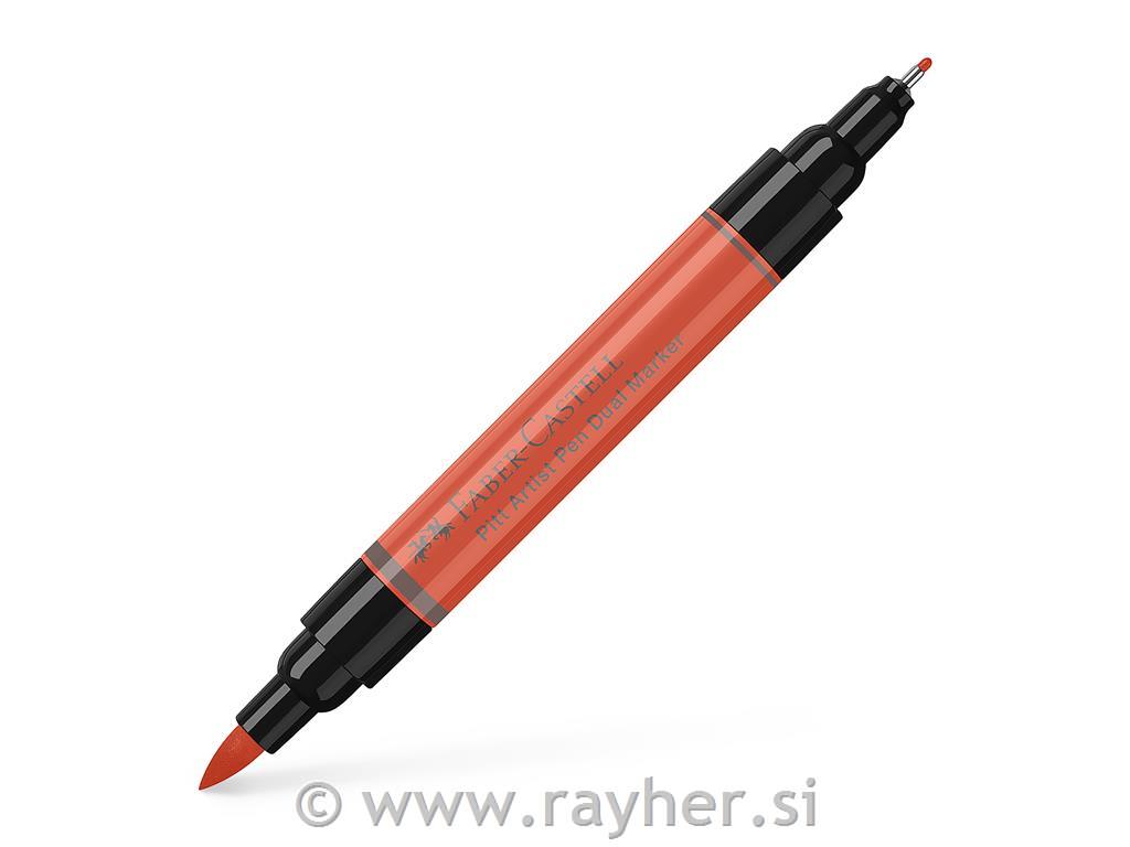 PITT Artists Pen Dual Marker 118; Scarlet Red