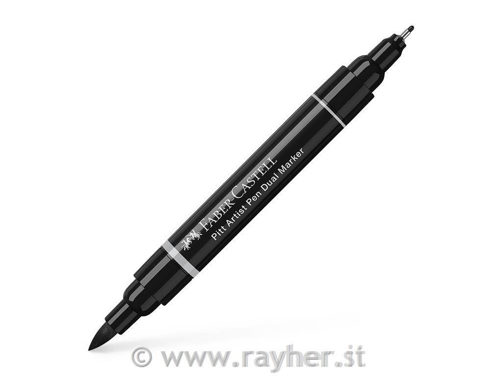 PITT Artists Pen Dual Marker 199; Black