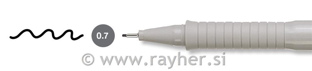 Flomaster Ecco Pigment 0,7 mm crni