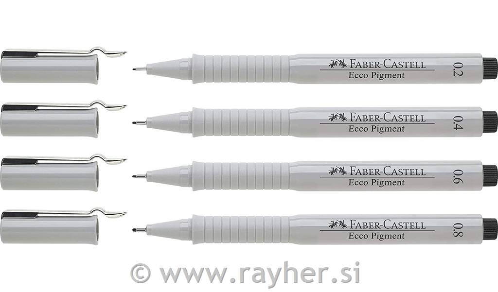 Flomasteri Ecco Pigment, set 6
