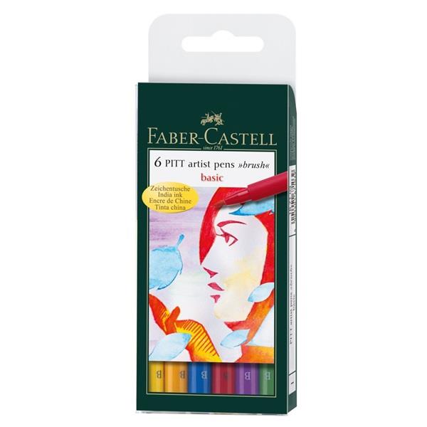 PITT artist pen B osnovne boje, set 6