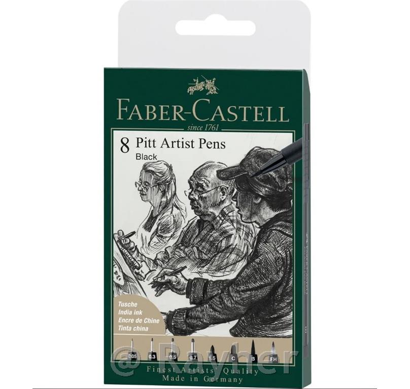 PITT Artist set 8 crni