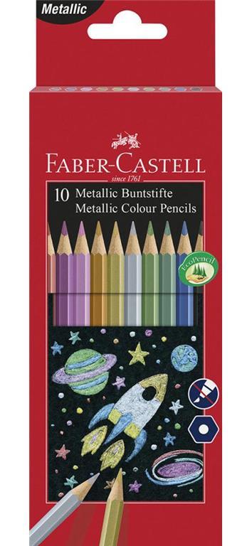 Barvice Faber-Castell Hex Metalic 10/1