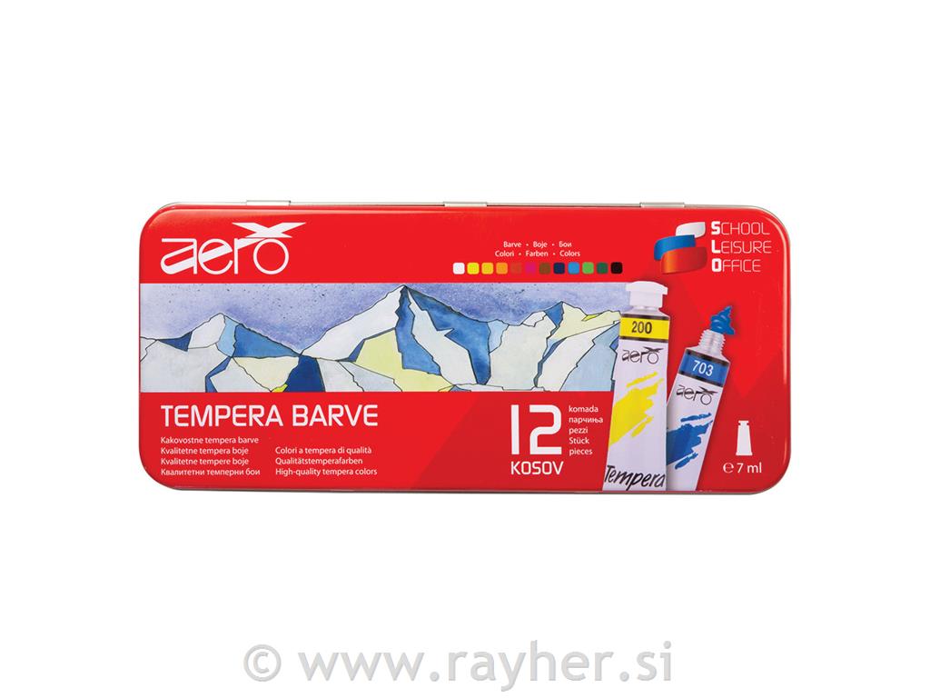 AERO tempera boje set 12x7 mlTriglav