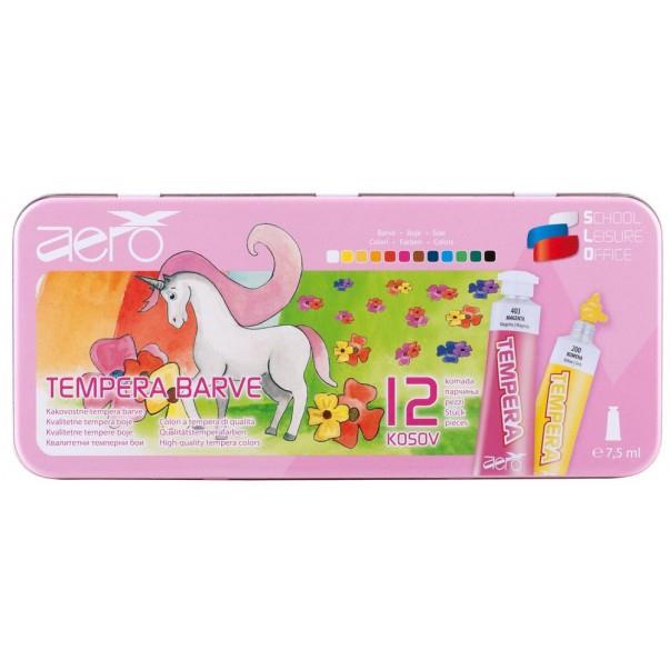 Tempera boje set 12