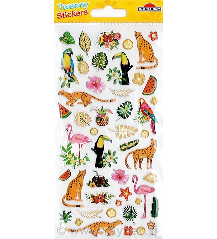 NALEPKE TWEENY 9X17.5CM 271001, TROPIC