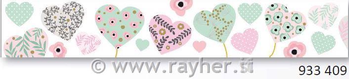 Washi Tape, pastelna srca, 933409