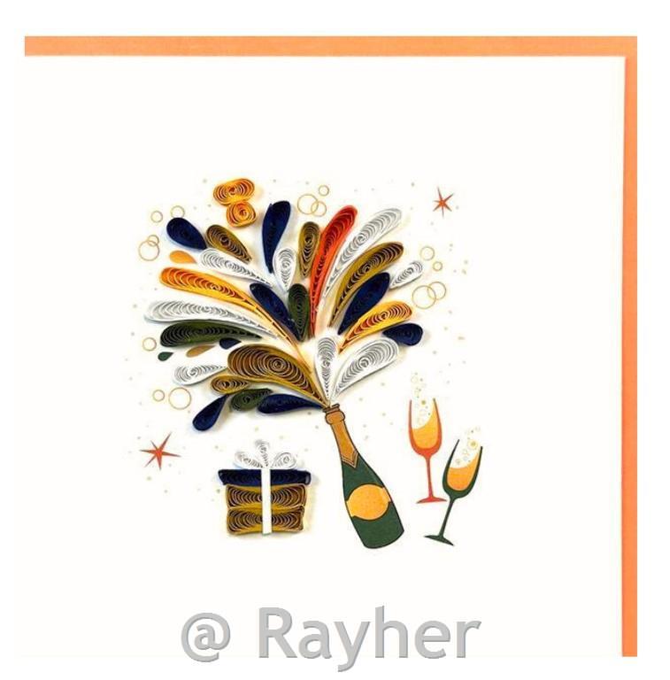 Čestitka Petit Pétales, Šampanjac+kuverta