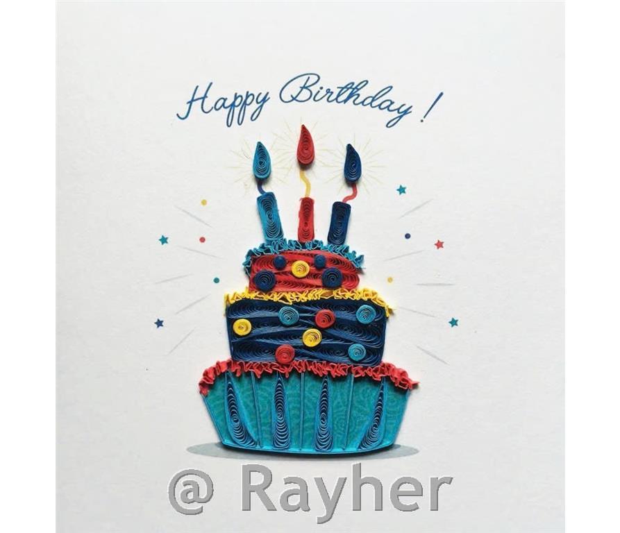 Voščilnica Petit Petales, Torta+ kuverta