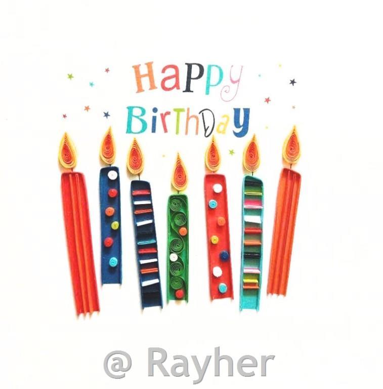 Čestitka Petit Pétales, Rođendanske svjećice+kuverta