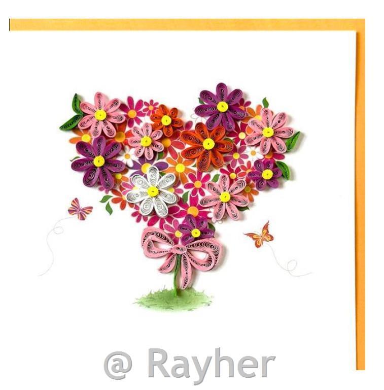 Voščilnica Petit Petales, Šopek + kuverta