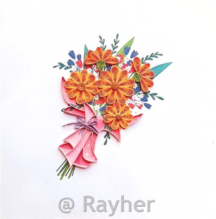 Voščilnica Petit Petales, Šopek + kuverta