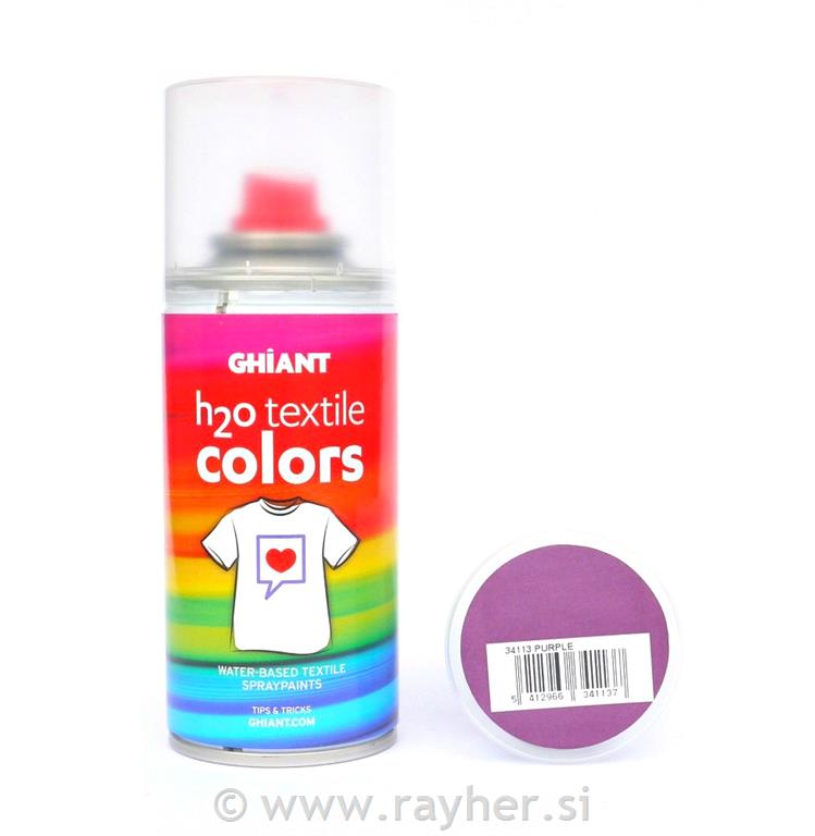 Boje za tekstil u spreju GHIANT H2O, Purple