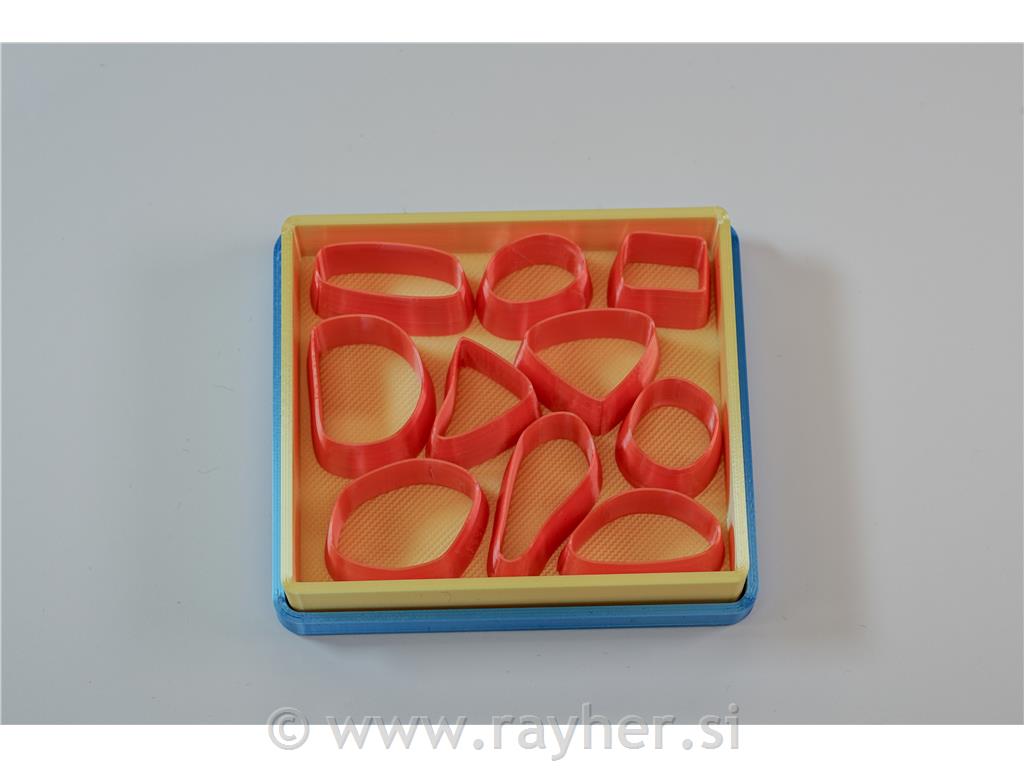 Rezači Organski oblik set 10