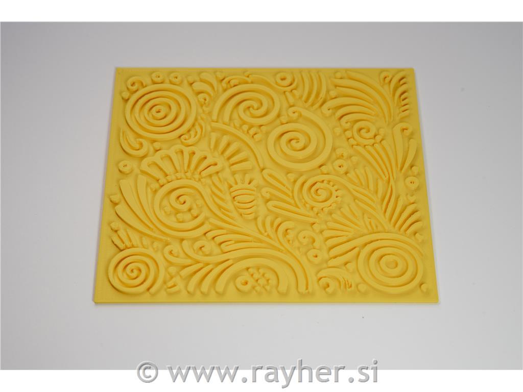 Teksturna plošča za relief Deb Doodles 2; 10x10 cm