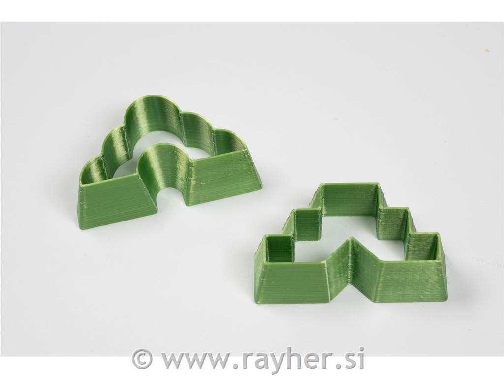 Izsekovalci stopničke 30x15 mm set 2